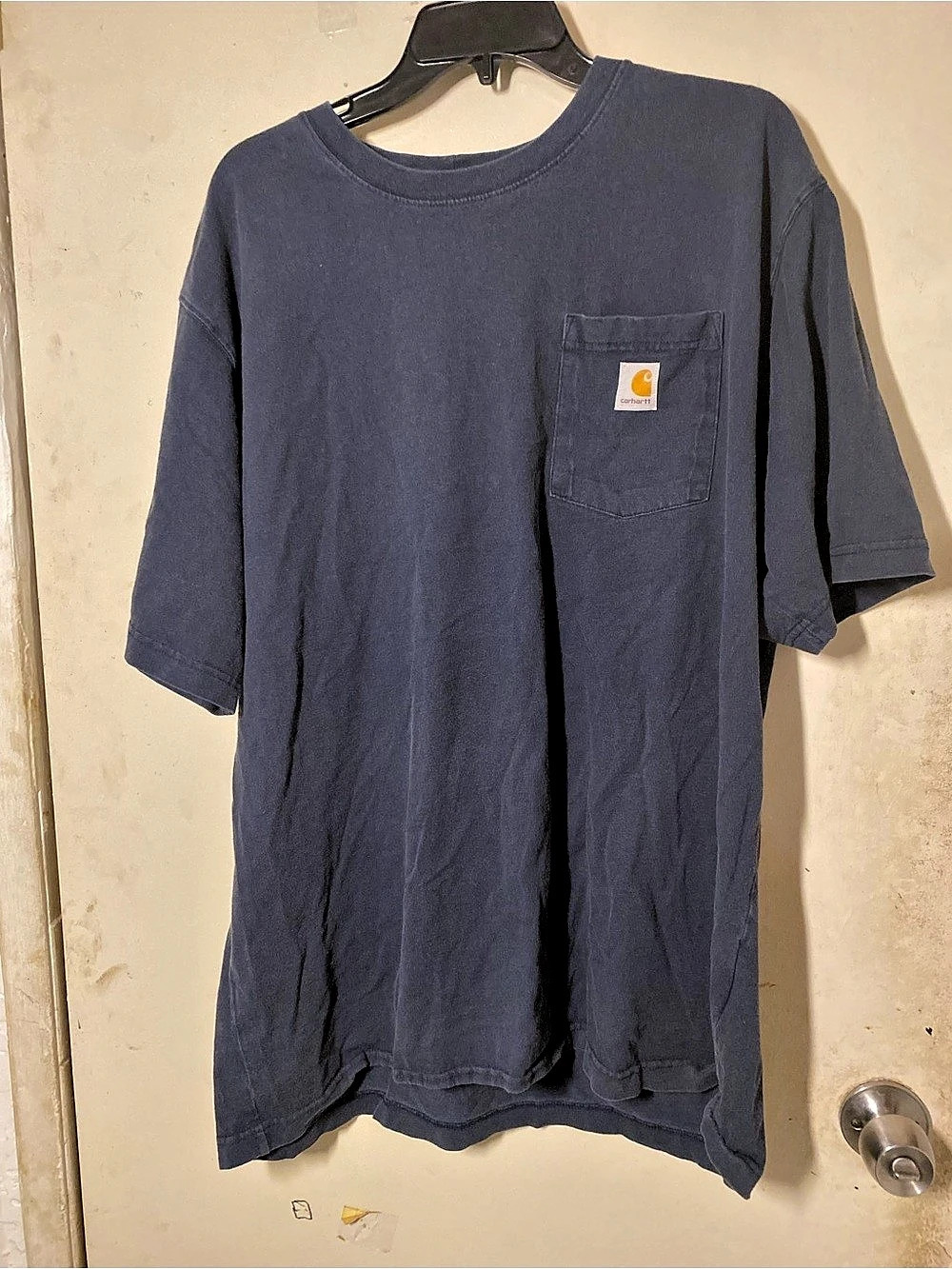 Carhartt K87 Workwear Pocket Short Sleeve T-Shirt in Blue